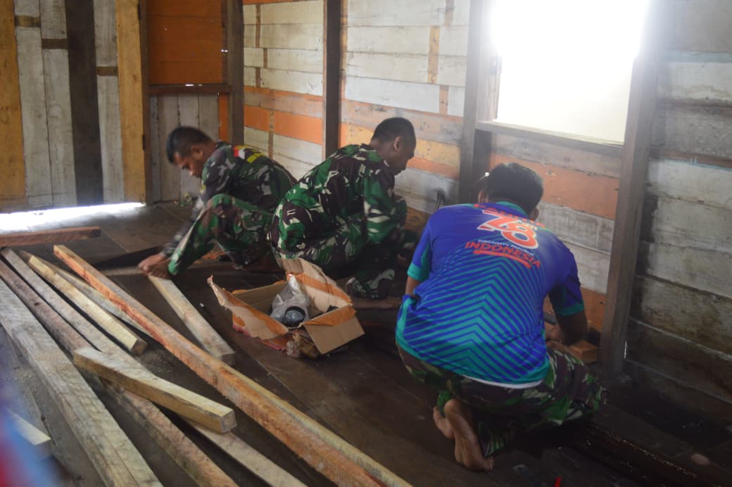 Optimalisasi Alat Tukang, Pekerjaan TMMD Ke-128 Terus Dikebut