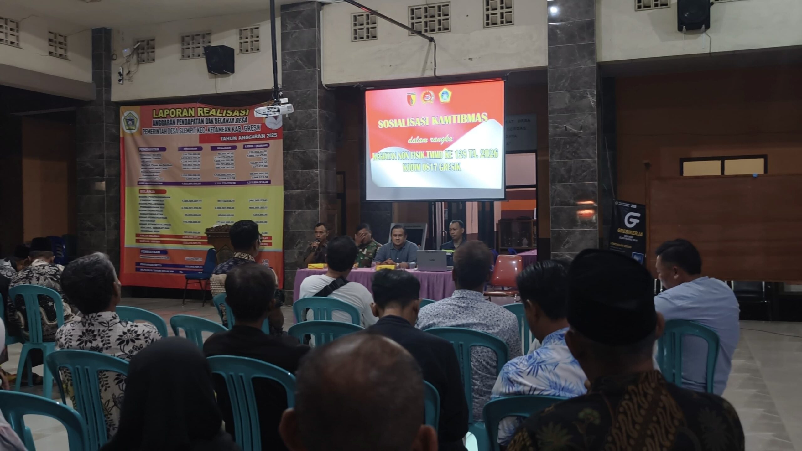 Wujudkan Desa Mandiri Kamtibmas, Satgas TMMD 128 Gelar Sosialisasi Sadar Hukum di Slempit