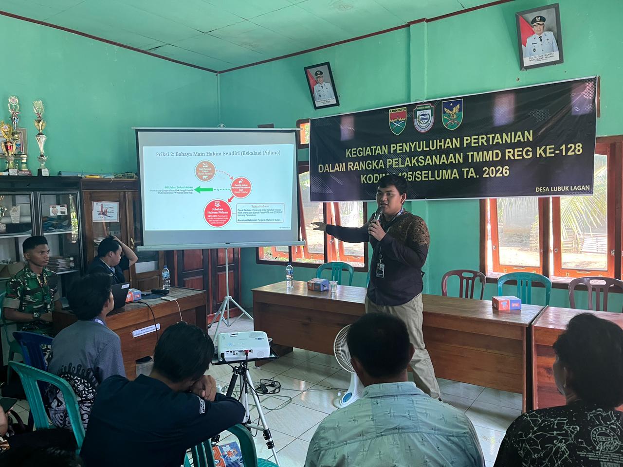 Dorong Produktivitas Petani, Satgas TMMD Ke-128 Kodim 0425/Seluma Berikan Penyuluhan Pertanian di Lubuk Lagan