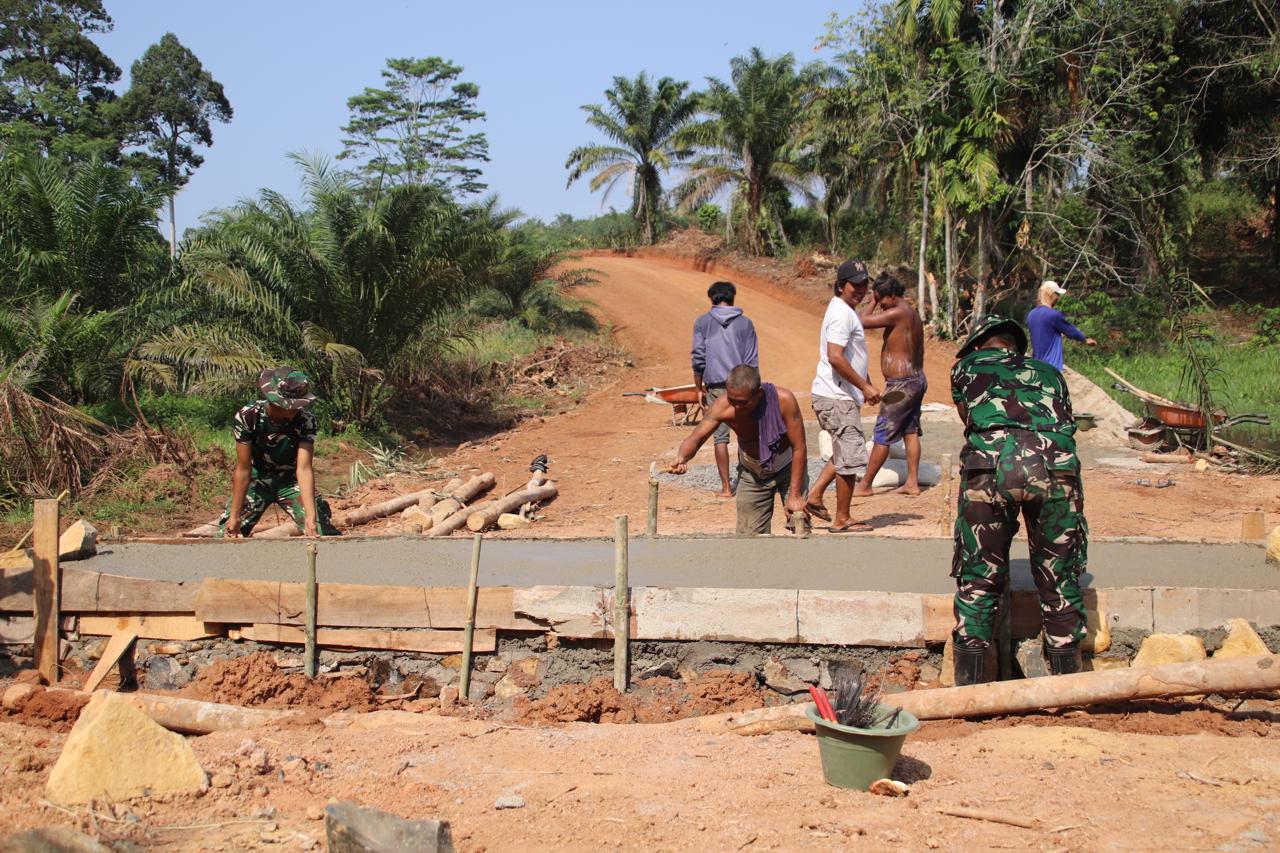 Kemajuan Proyek Gorong-Gorong TMMD ke-129 di Desa Baru Raharja