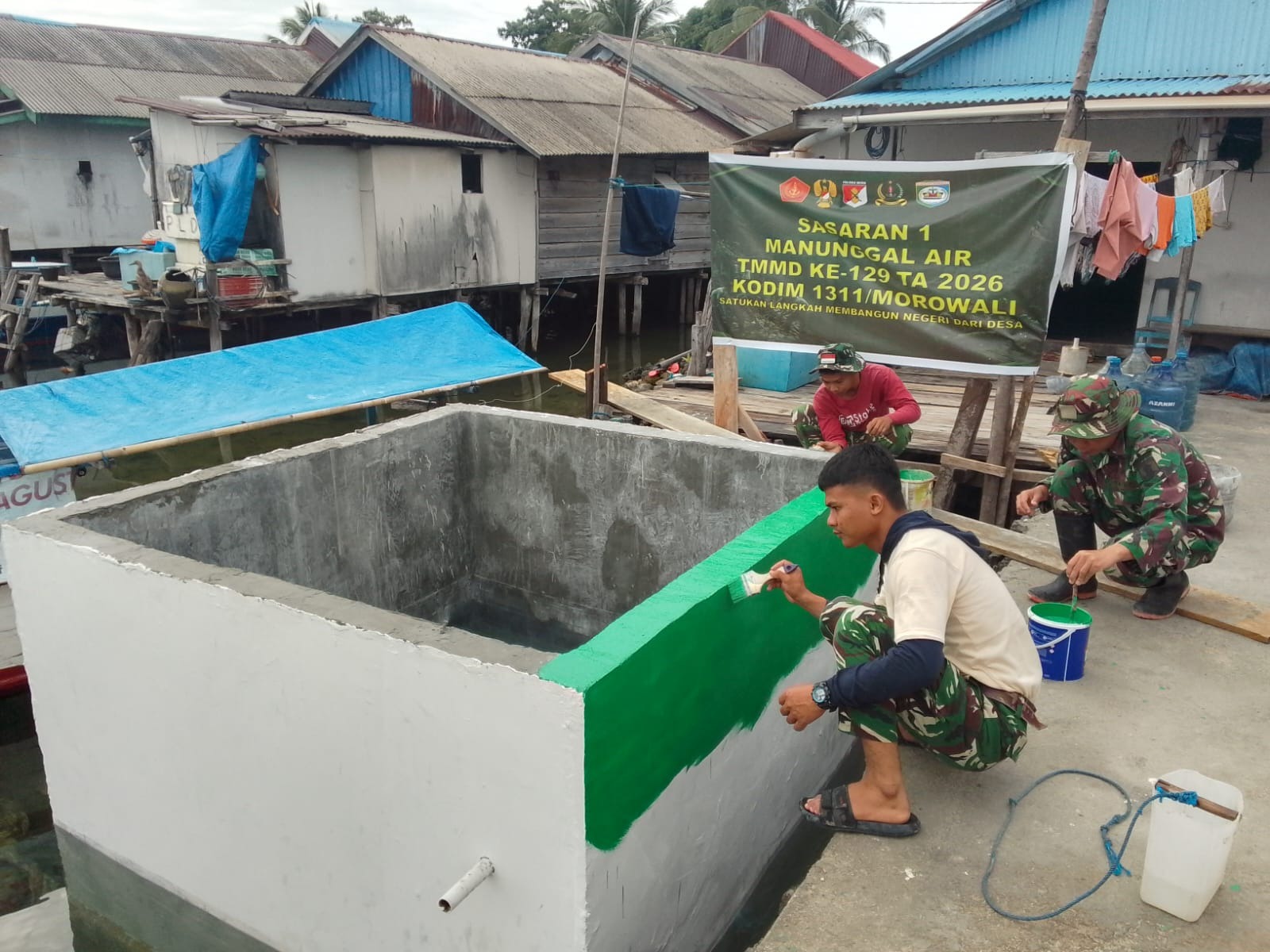 Tahap Akhir Program Penyediaan Air Bersih di Desa Umbele