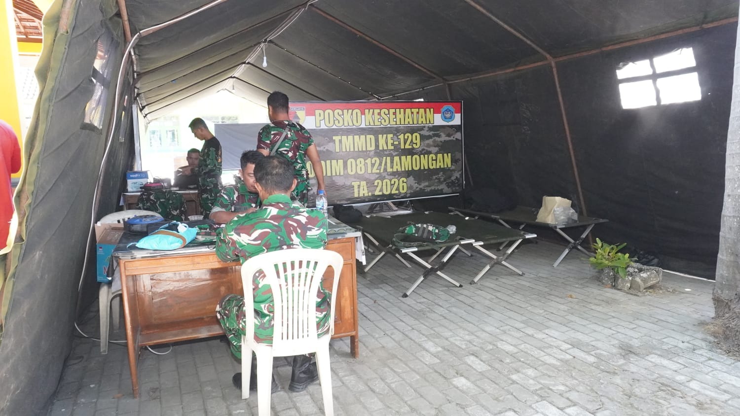 Pos Kotis TMMD ke-129: Jantung Pembangunan Desa Tlemang