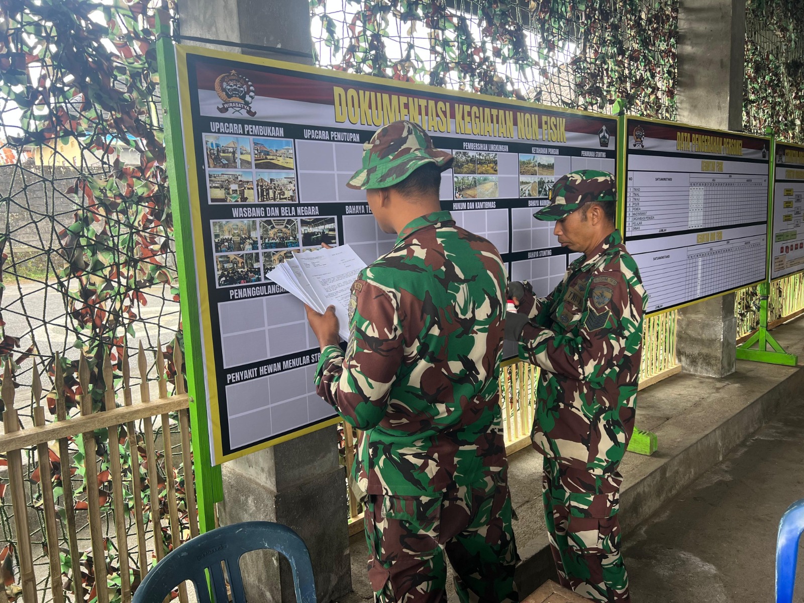 Pos Kotis TMMD Ke-129 Kodim 1626/Bangli Pastikan Sasaran Fisik dan Nonfisik Berjalan Seimbang