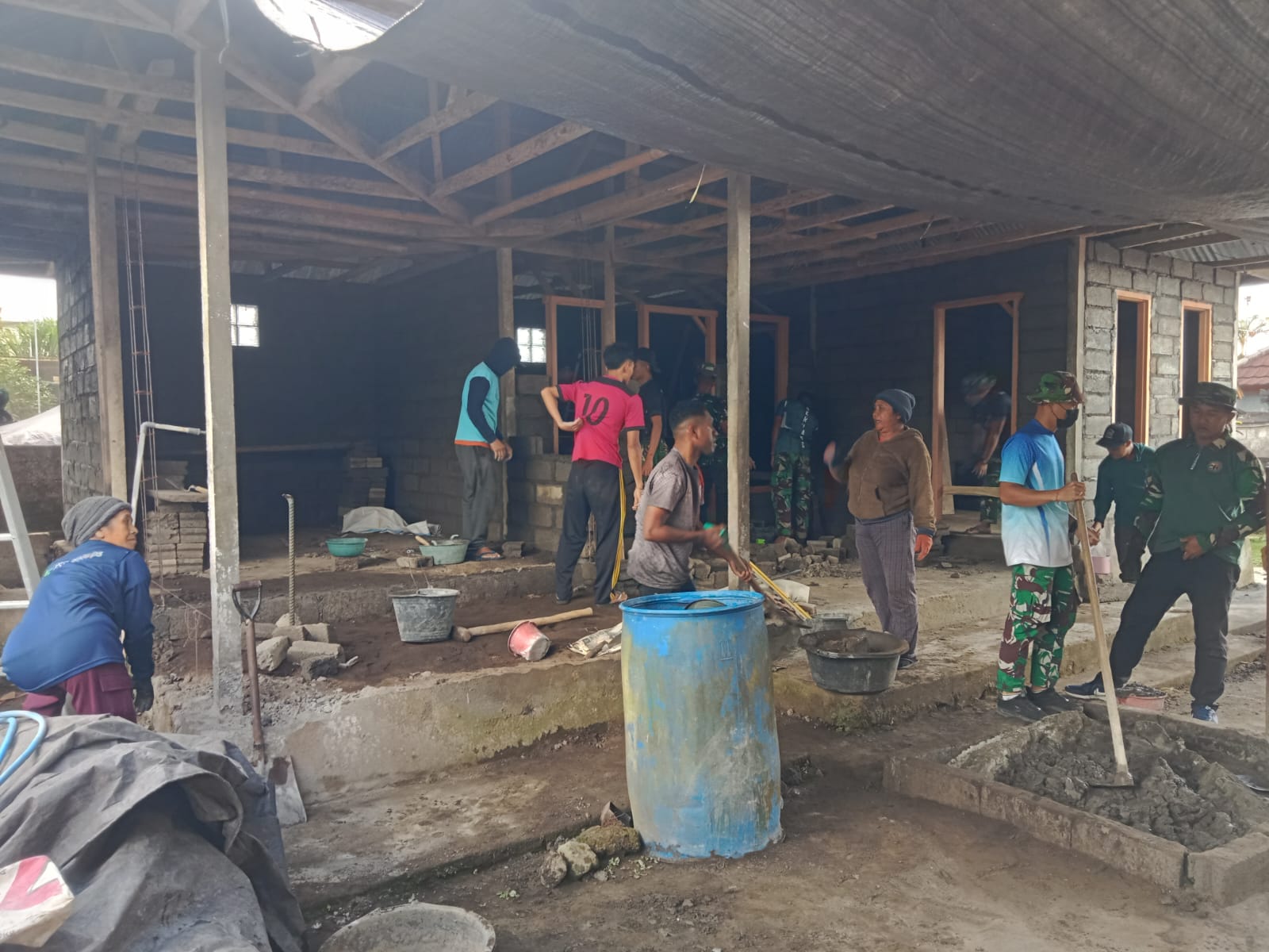 Program Rehab RTLH TMMD Ke-129 Tingkatkan Kualitas Hunian Warga Desa Sekardadi