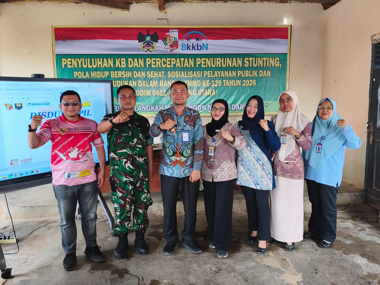 Kodim 0412/Lampung Utara Laksanakan TMMD ke-129 dengan Penyuluhan Kesehatan
