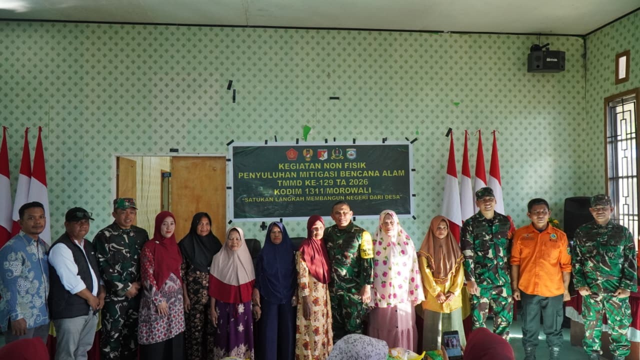 Penyuluhan Mitigasi Bencana TMMD Ke-129 di Desa Pulau Dua oleh Wairjenad