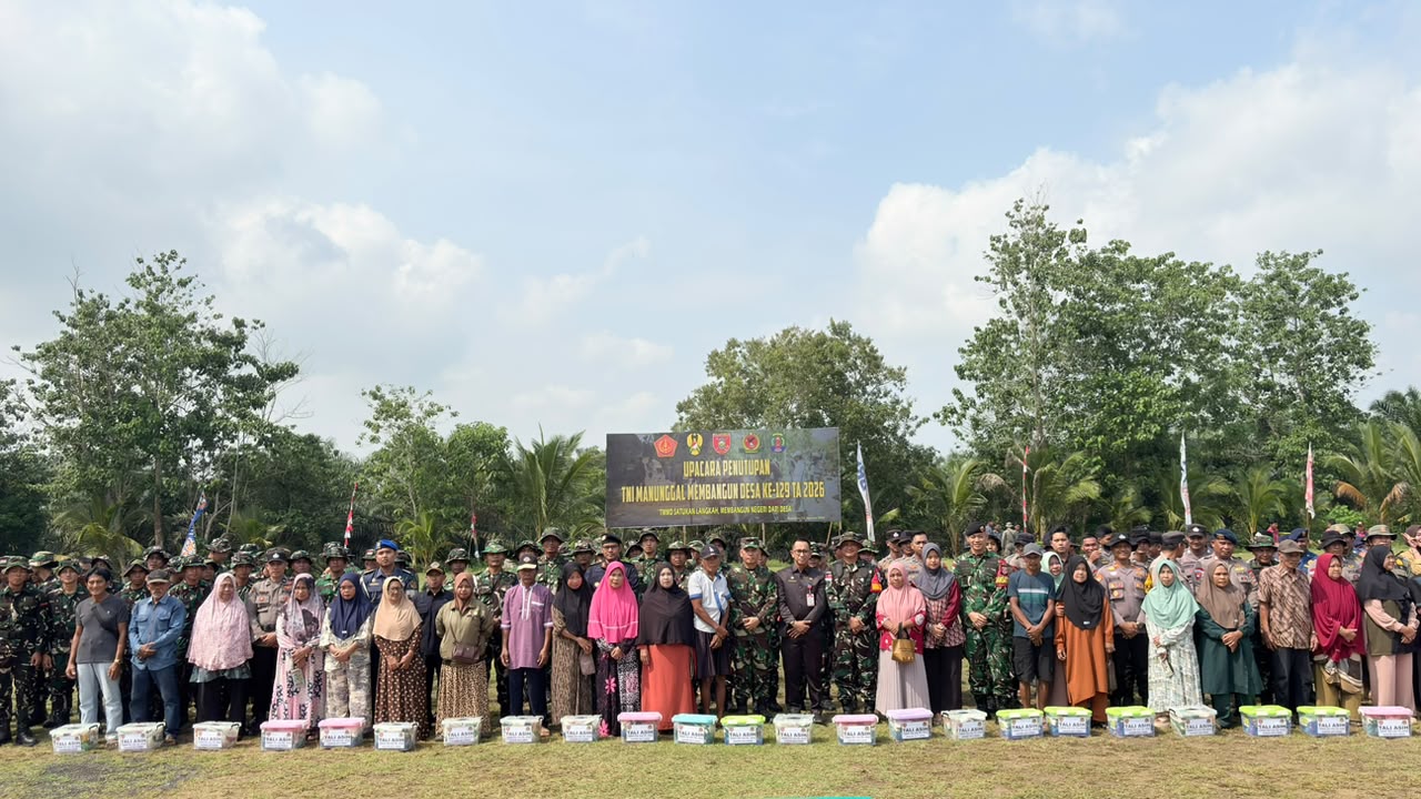 Penutupan TMMD Ke-129: TNI Perkuat Pengabdian di Perbatasan