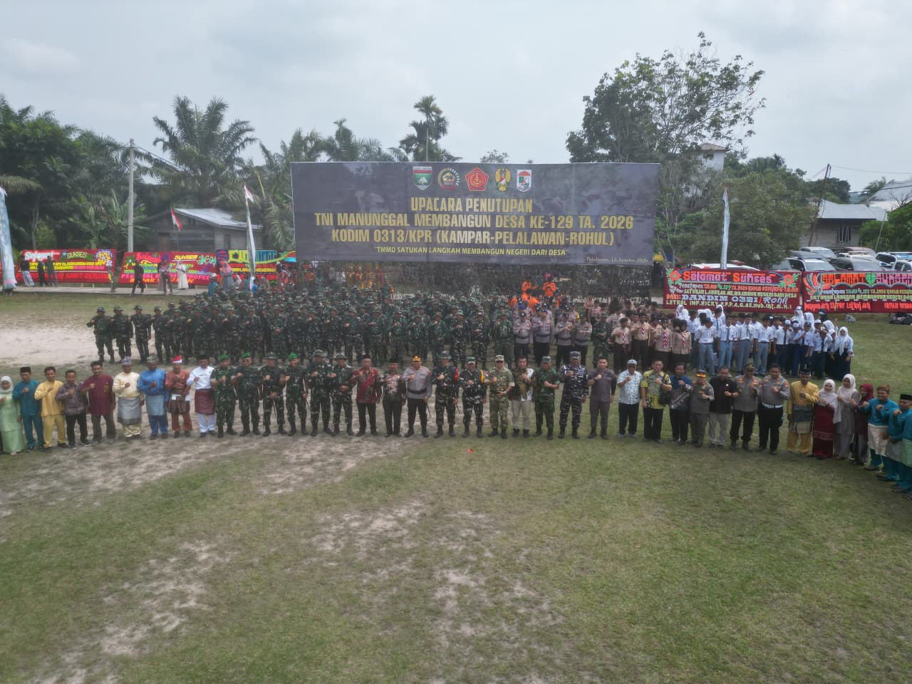 Penutupan TMMD Ke-129 Kodim 0313/KPR, Kasdam XIX / TT Berikan Penghargaan