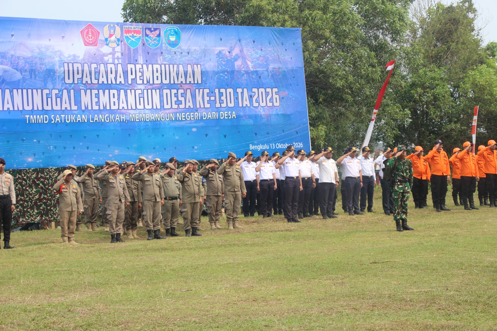 TMMD ke-130 Resmi Digelar, Pemerintah Kota Dukung Aksi Pembangunan Bersama TNI
